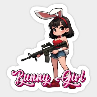 Tactical Bunny Girl Sticker